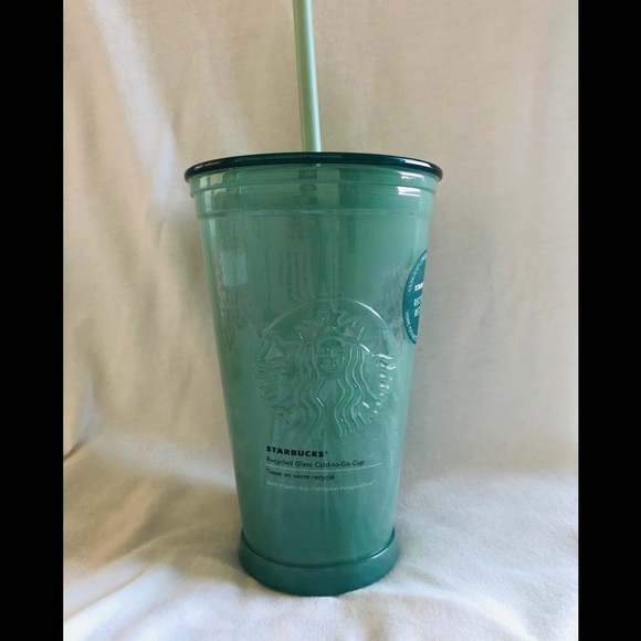 💥NEW ITEM💥STARBUCKS RECYCLED GREEN GLASS TUMBLER